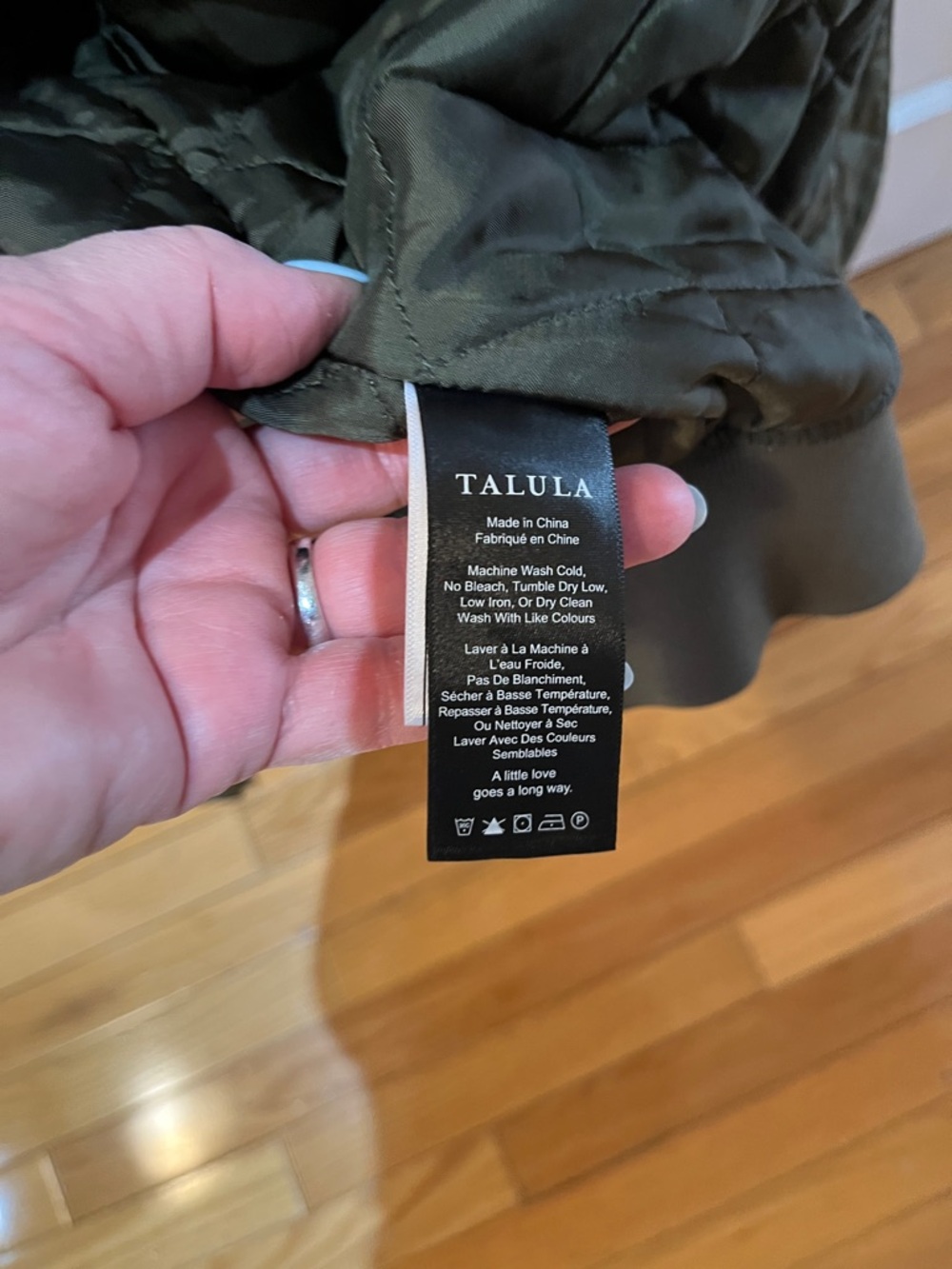 Talula Olive Green Bomber Jacket for Men - Picture 7 of 7